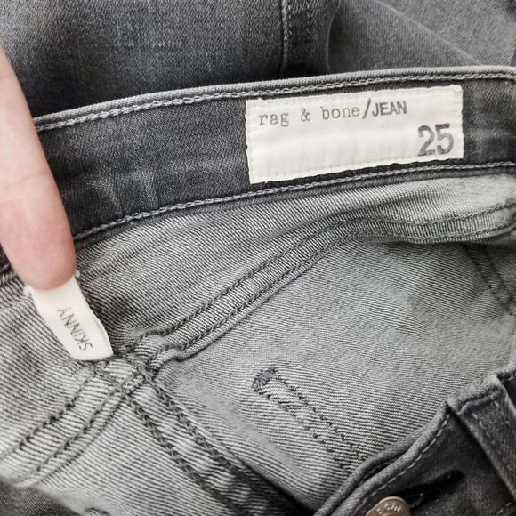 Rag & Bone Gray Buxton Skinny Jeans | 25 - Picture 4 of 7
